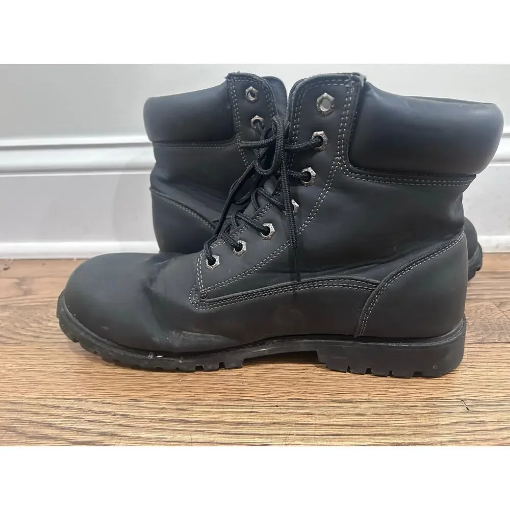 US Polo Assn Owen High Black Boots Mens 12M Lug Sole Lace Up Winter Work Combat